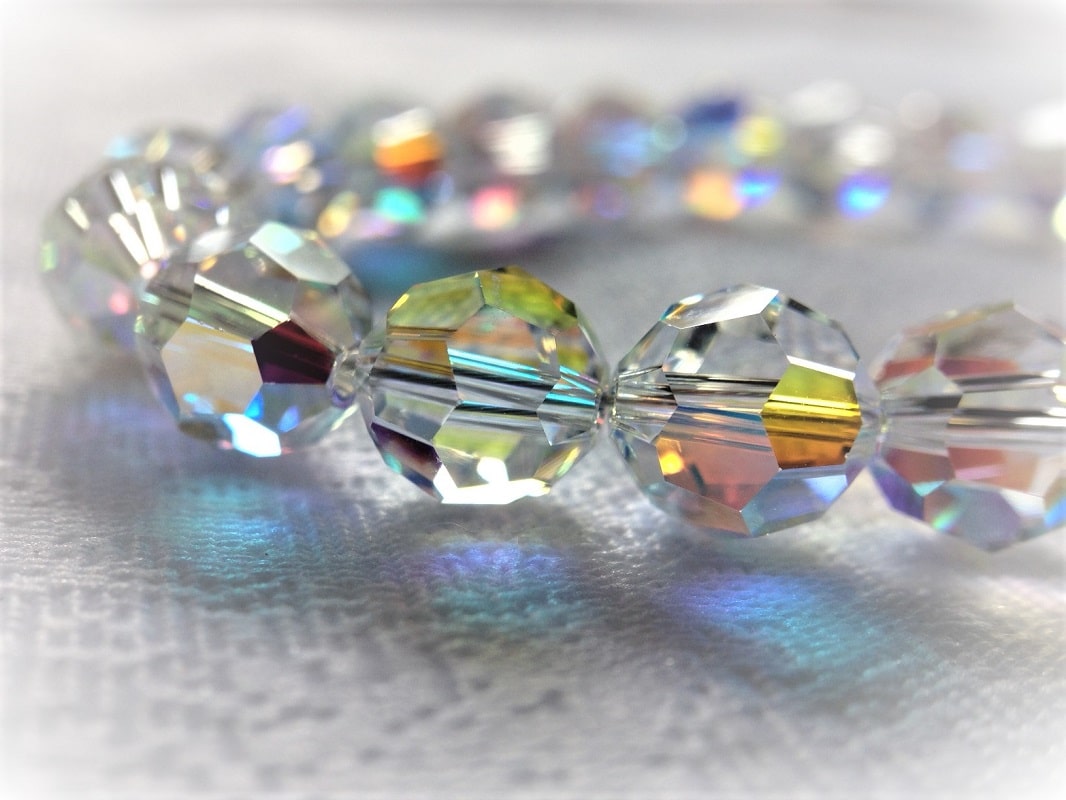 collier perle de cristal