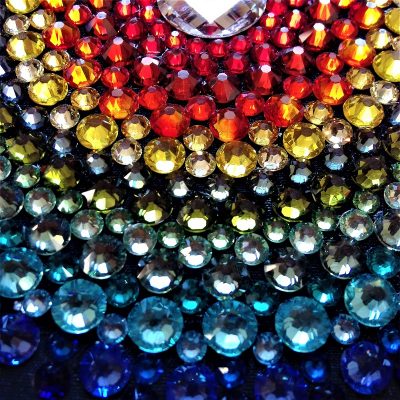 Mandala tableaux en perles de cristal Swarovski