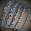 Bracelets en perles cristal Swarovski pierre du Rhin fermoir argent