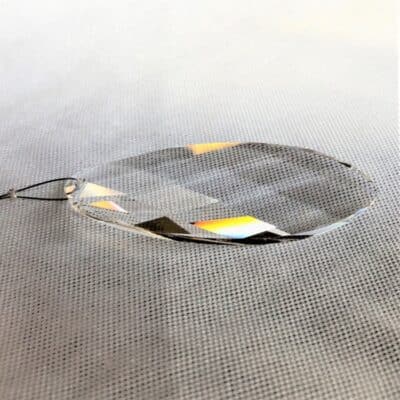 Prisme Ovale cristal Swarovski sur câble, bijou de fenêtre
